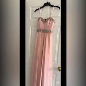 Elegant Pink Kids Dress with Embellished Waist